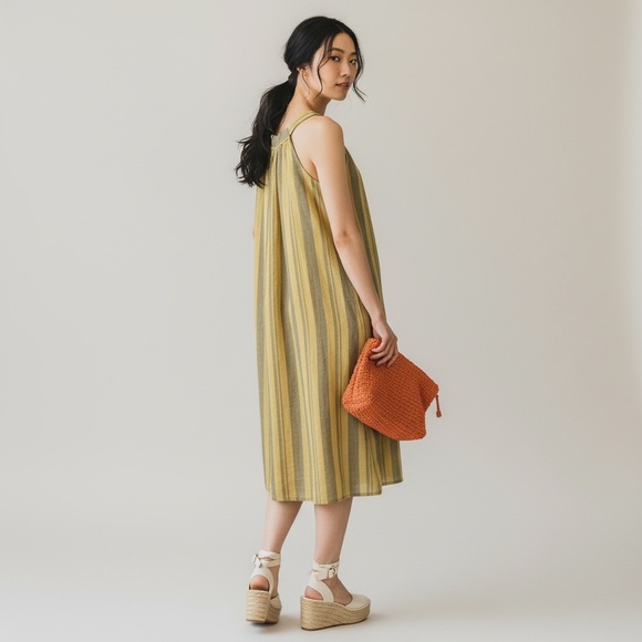 Italian 100% Linen Riviera Dress - Picture 3 of 14